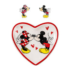 Disney Mickey & Minnie Örhängen med Smyckesfat