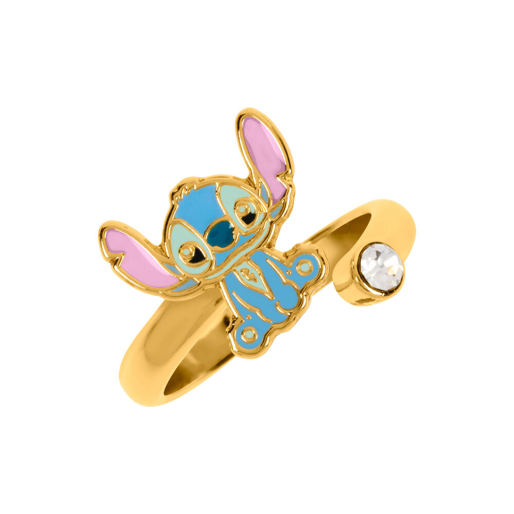 Disney Stitch Ring – Spiral Gold-Plated