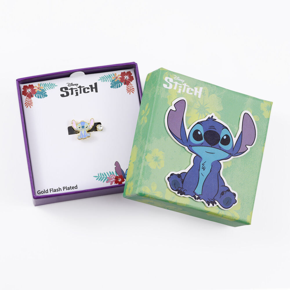 Disney Stitch Ring – Spiral Gold-Plated