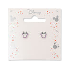Disney Minnie Örhängen med Rosa Stenar