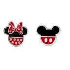 Disney Minnie Örhängen i Silverpläterad Mässing