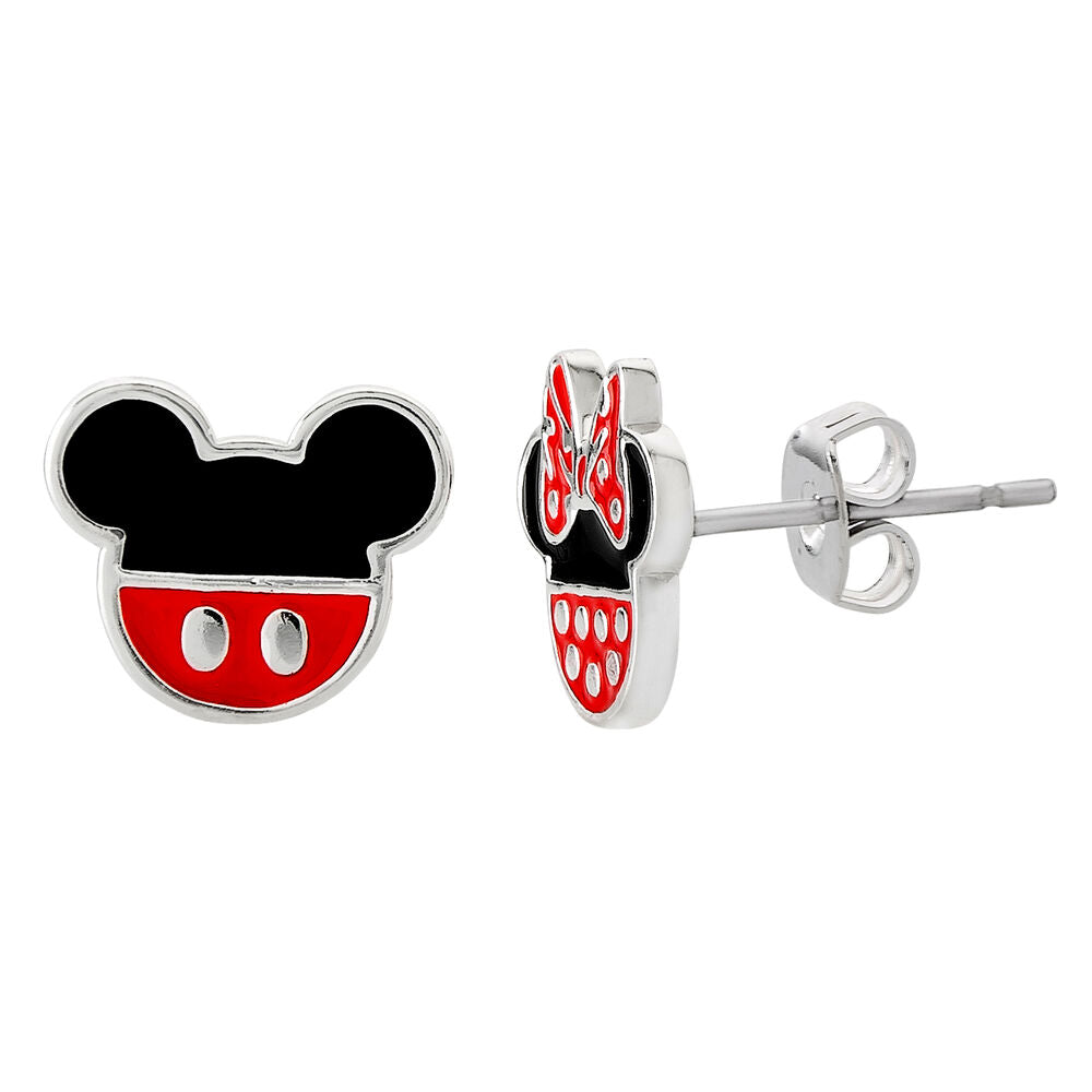 Disney Minnie Örhängen i Silverpläterad Mässing