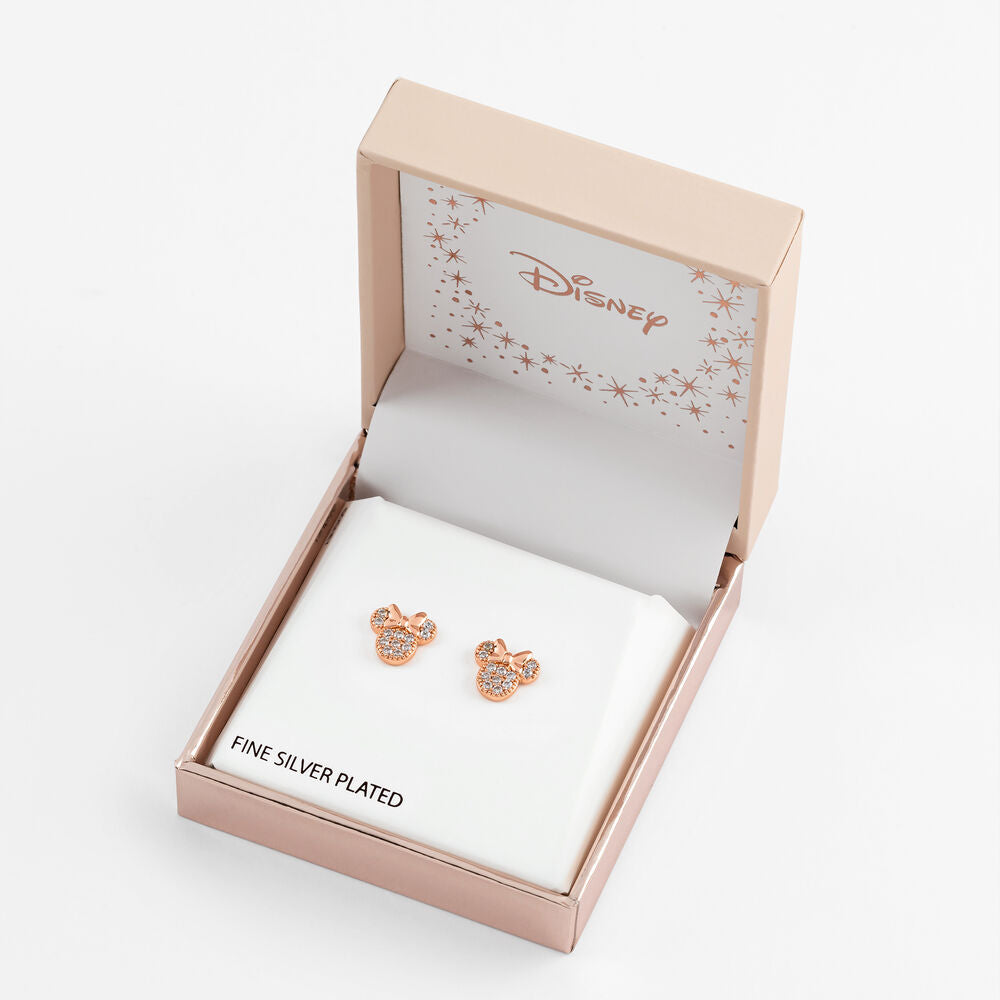 Disney Minnie Musörhängen i Roséguld