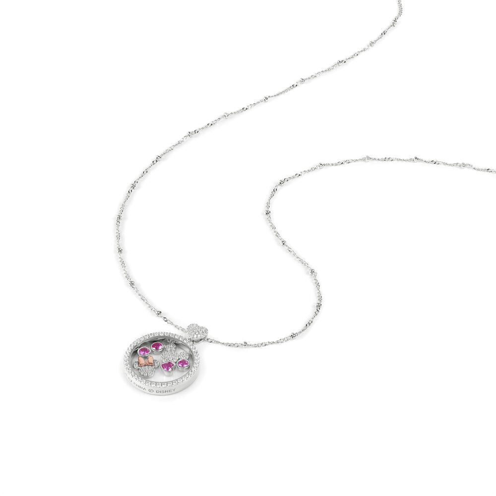 Disney Mickey & Minnie Silver Necklace