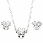 Disney Minnie Set necklace + earrings silver