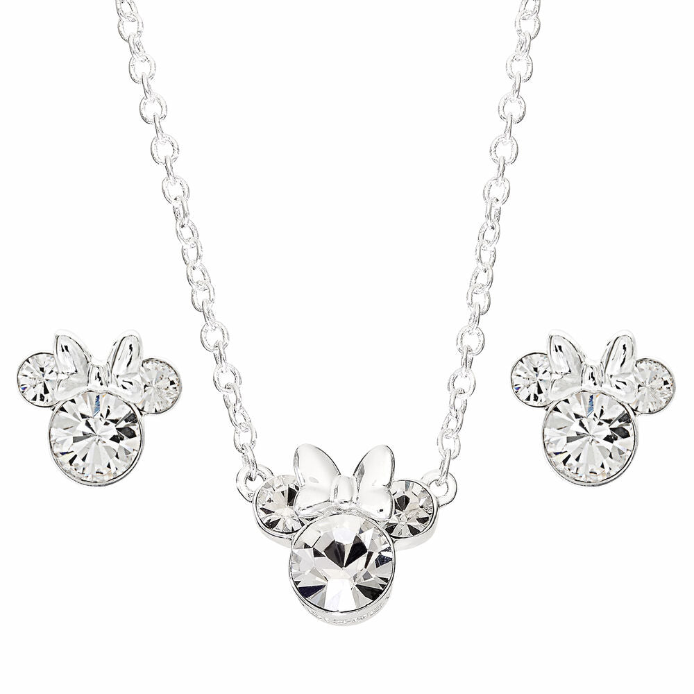 Disney Minnie Set halsband + örhängen silver
