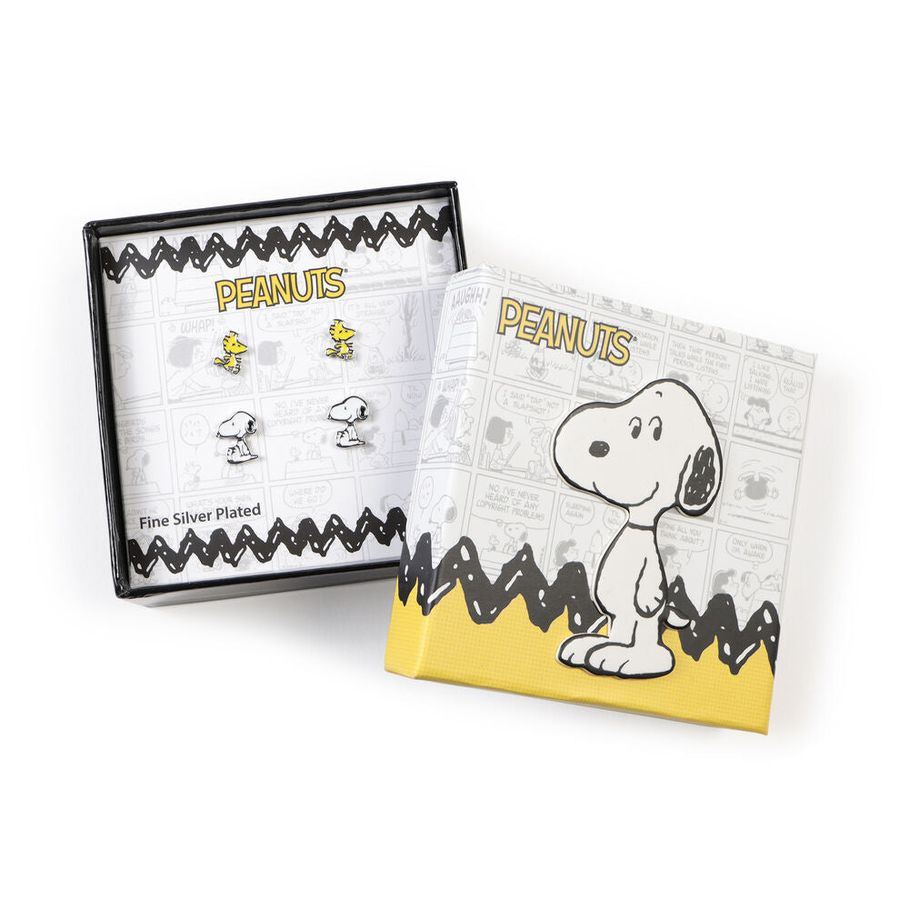 Peanuts Set: 2 Par Örhängen med Snoopy och Woodstock
