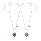 Disney Angel & Stitch Set - 2 Hjärta Formade Halsband