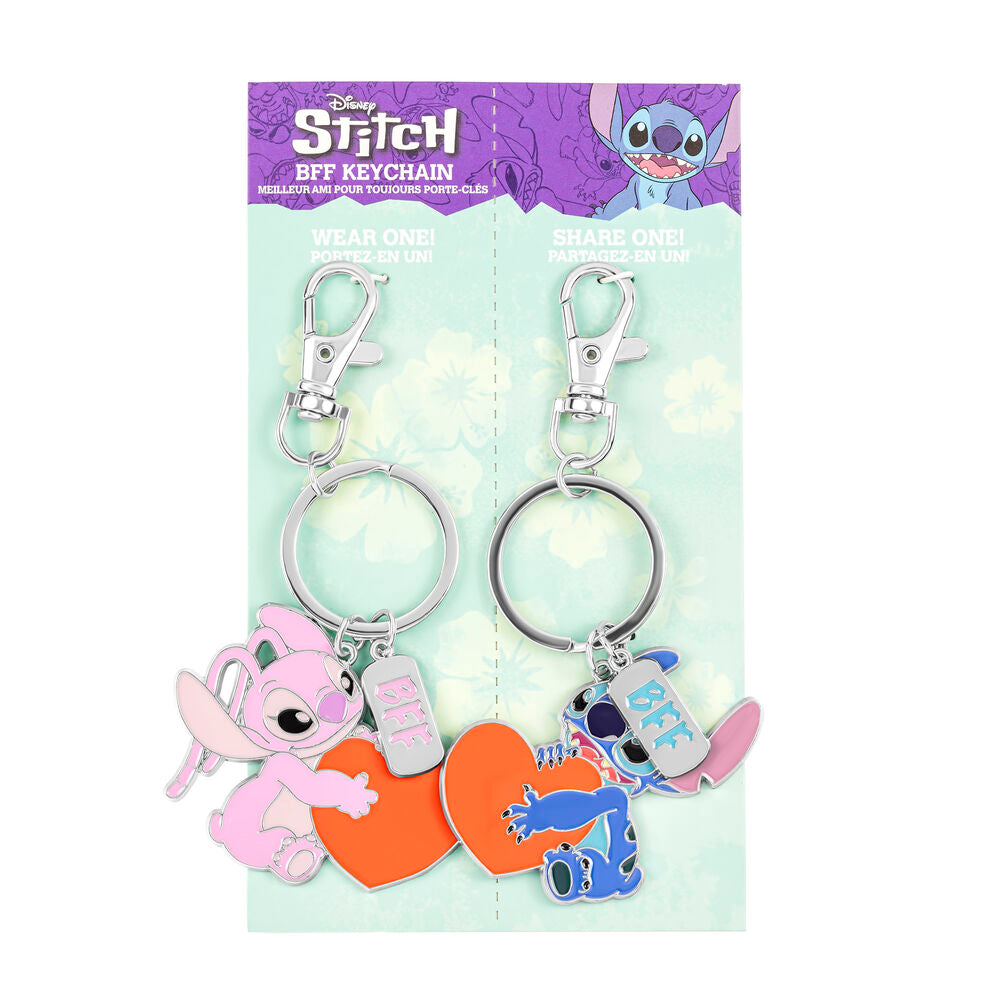 Disney Minnie Set: 2 Nyckelringar med Stitch och Angel