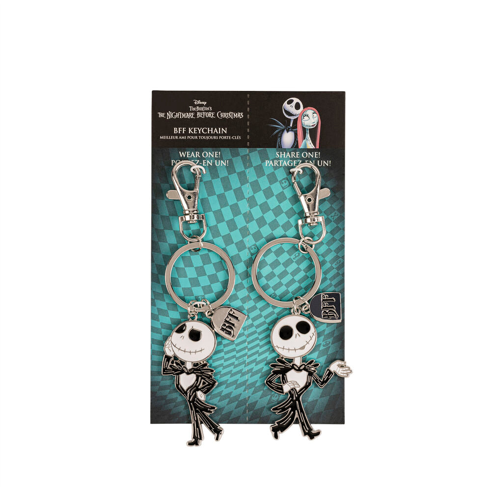Disney Nightmare Before Christmas Jakks Skellington Set - 2 Nyckelringar