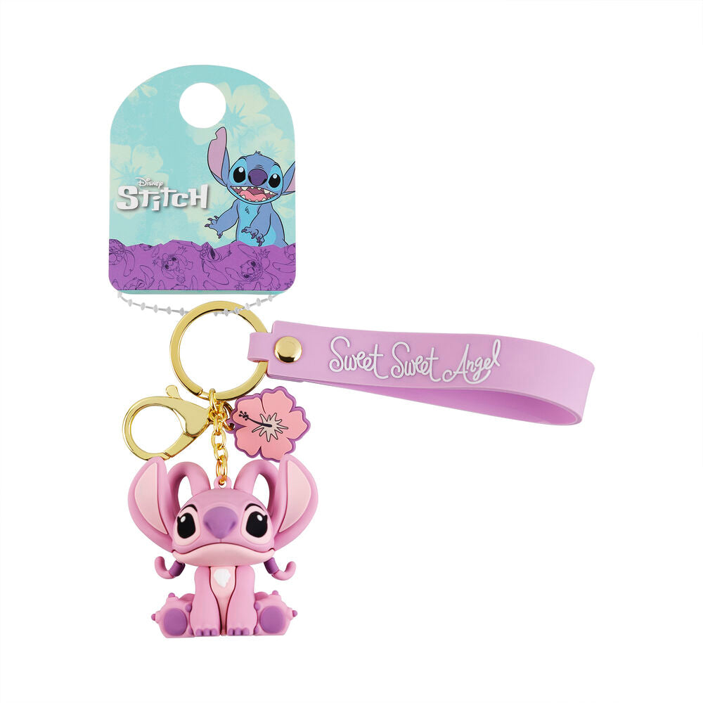Disney Stitch Angel Nyckelring med Blomma