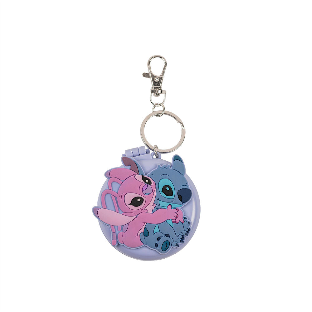 Disney Stitch & Angel Nyckelring med Spegel och Hårborste