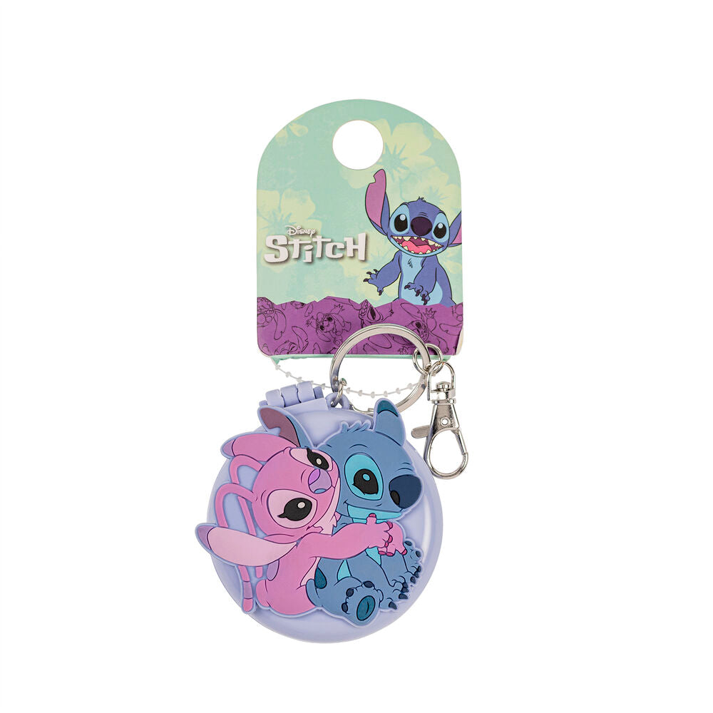 Disney Stitch & Angel Nyckelring med Spegel och Hårborste
