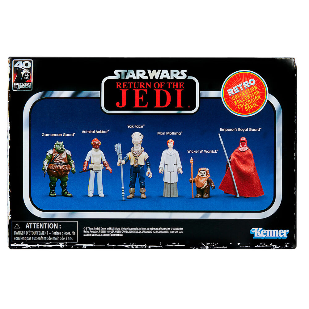 Star Wars Return of the Jedi Retro Collection Figur 9,5cm Set 6 Pack