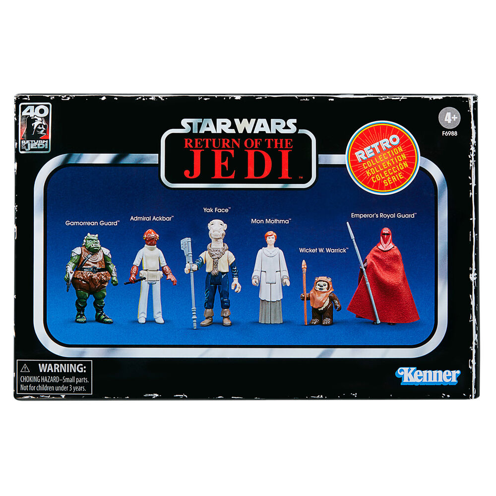 Star Wars Return of the Jedi Retro Collection Figur 9,5cm Set 6 Pack