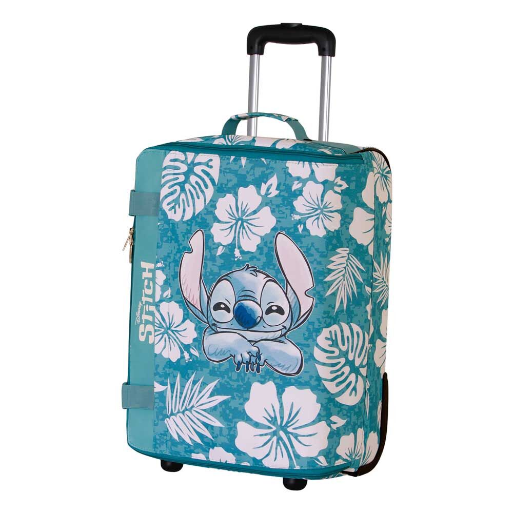 Disney Stitch Aloha Fällbar Ryggsäck med Hjul Koffert 55 cm