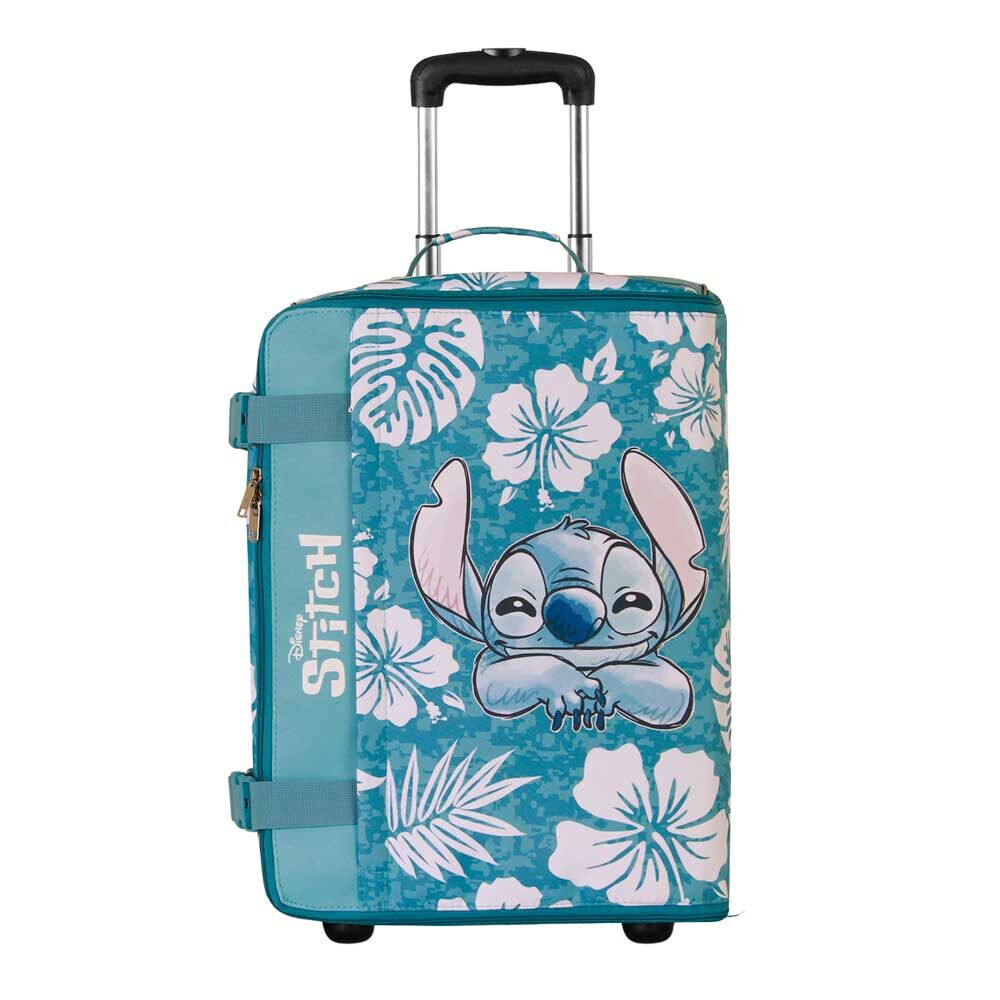 Disney Stitch Aloha Fällbar Ryggsäck med Hjul Koffert 55 cm