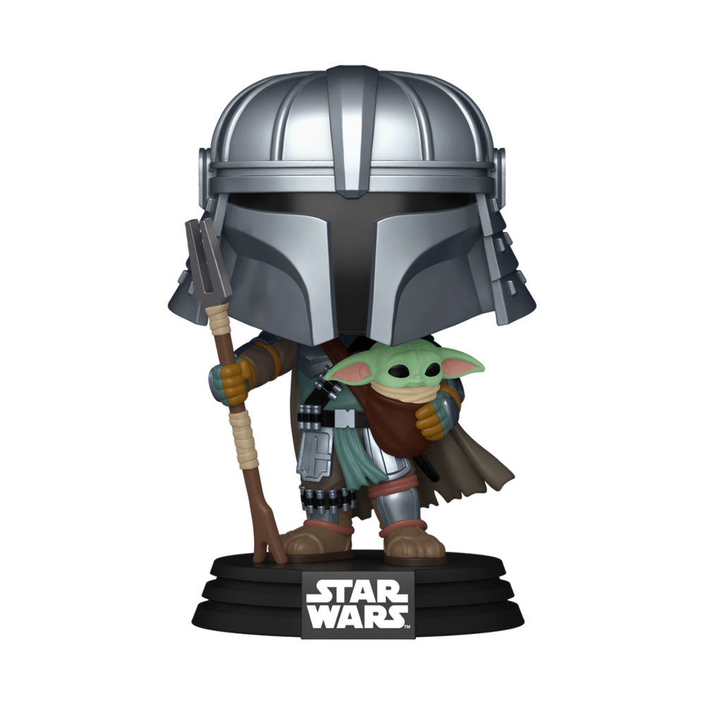 POP! Figur Star Wars Impressions Mandalorian med Grogu - Exklusiv
