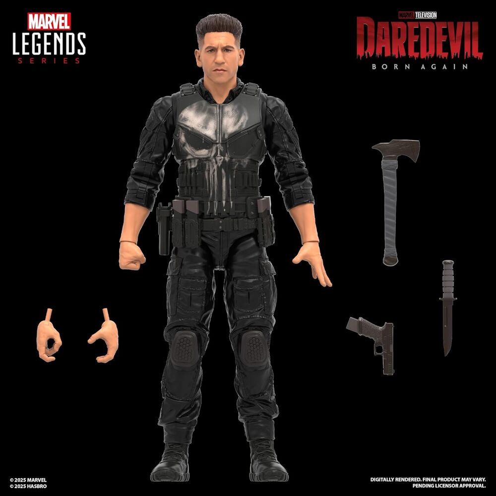 Marvel Legends Daredevil Born Again Punisher Figur 15cm