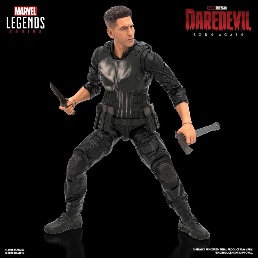 Marvel Legends Daredevil Born Again Punisher Figur 15cm