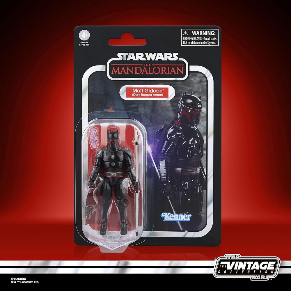 Star Wars The Mandalorian Moff Gideon Dark Trooper Armor Figur 9,5 cm