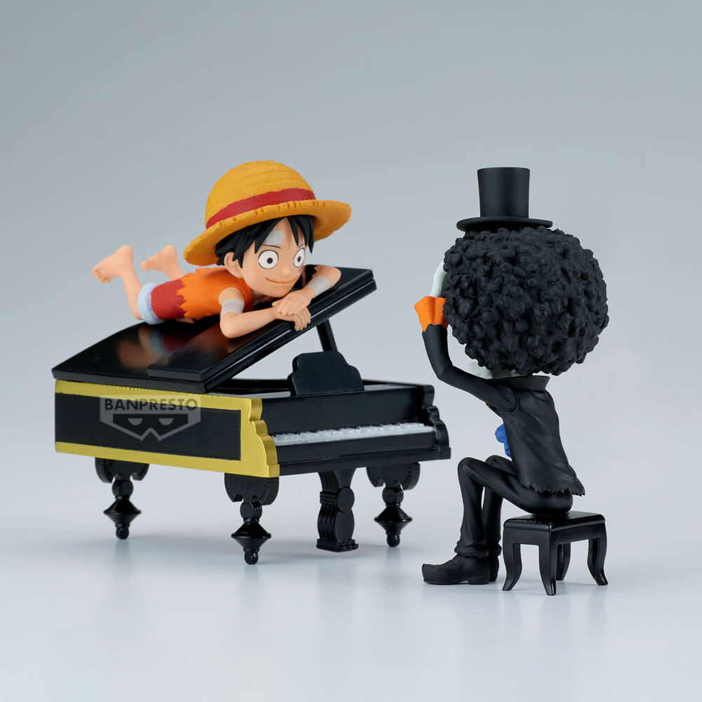 One Piece Luffy & Brook Samlarfigur – 8cm