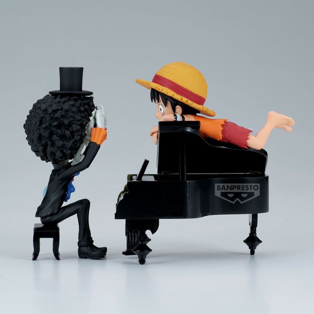 One Piece Luffy & Brook Samlarfigur – 8cm