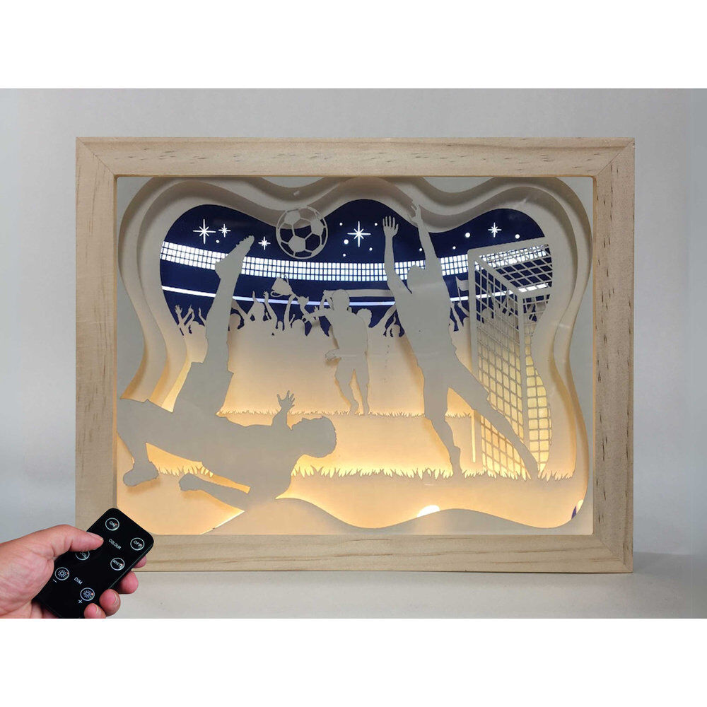 Magisk Fotboll Trä Lampa för Män