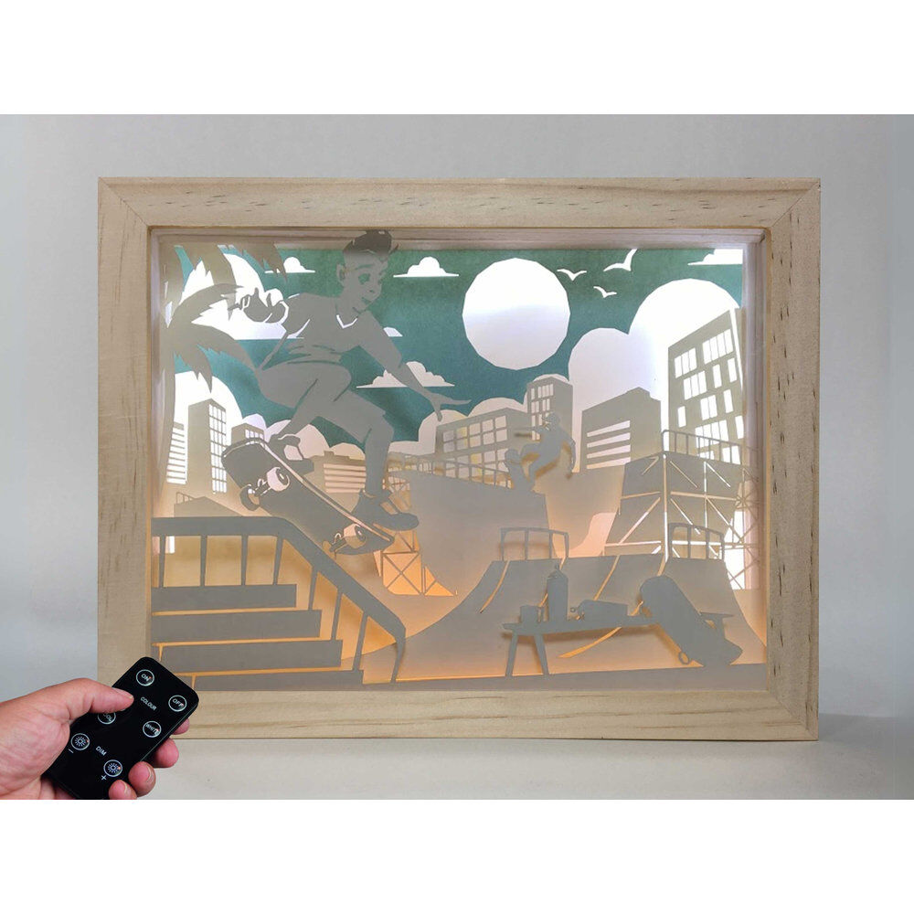 Skate Park Trä Lampa