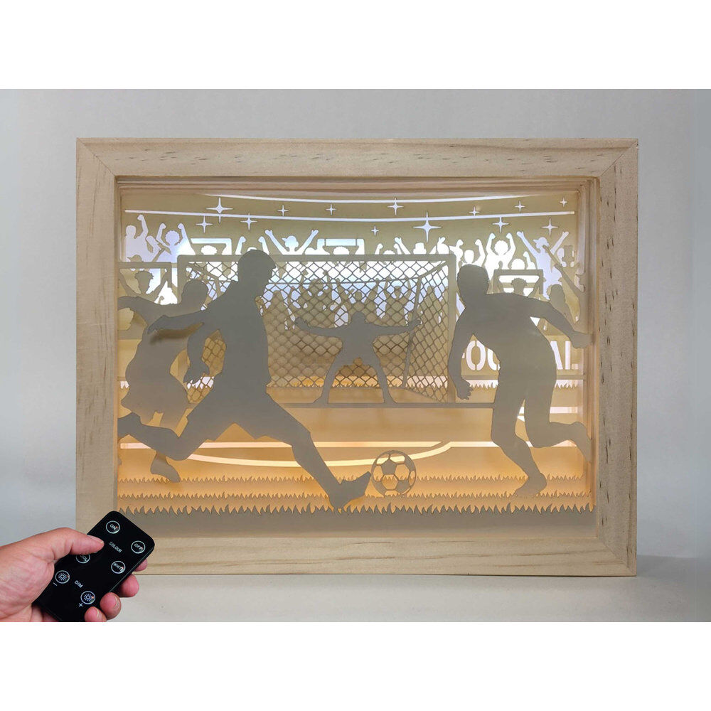 Magisk Fotboll Trä Lampan för Män