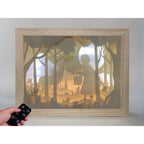 Little Red Riding Hood Trälampskulptur