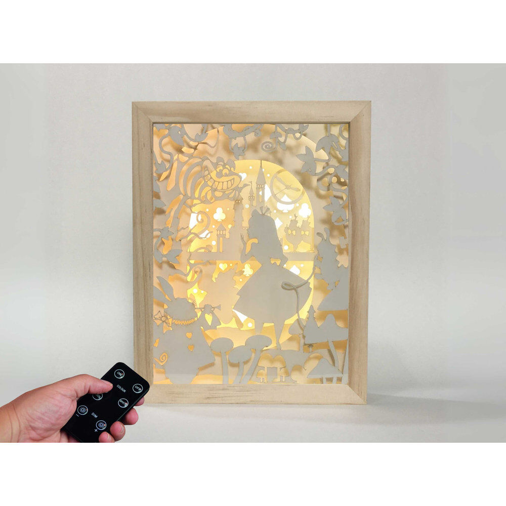 Disney Alice i Underlandet Trä-lampa