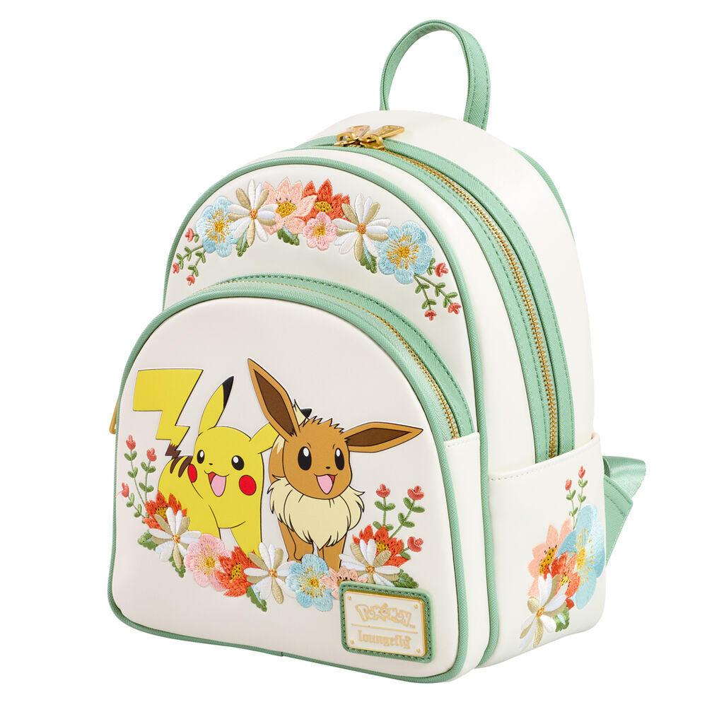 Loungefly Pokémon Pikachu & Eevee Blomster Ryggsäck