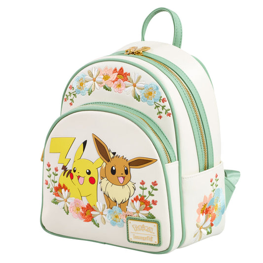 Loungefly Pokémon Pikachu & Eevee Blomster Ryggsäck