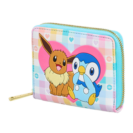Loungefly Pokémon Piplup och Eevee Vänner Plånbok