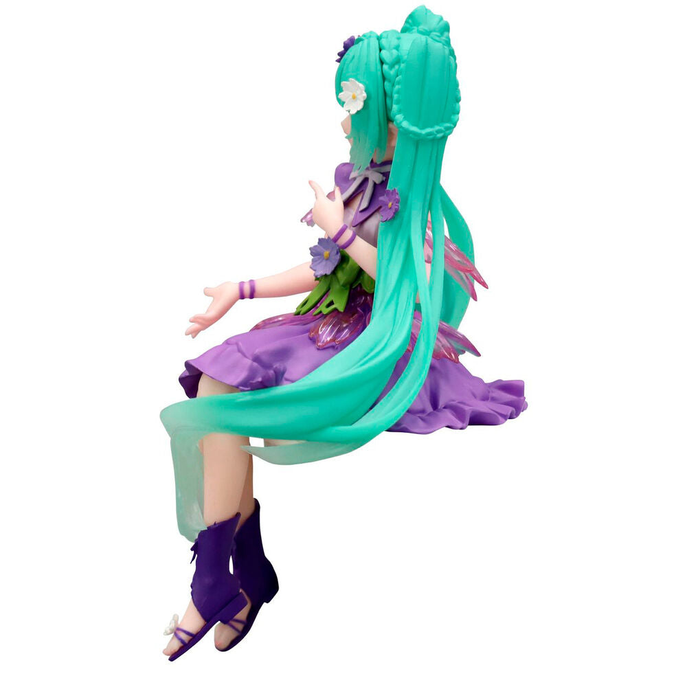 Hatsune Miku Flower Fairy Cosmos Lila Noodle Stopper Figur 14cm