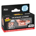 Bitty Pop Figur Rides Star Wars Luke Skywalker och Speeder
