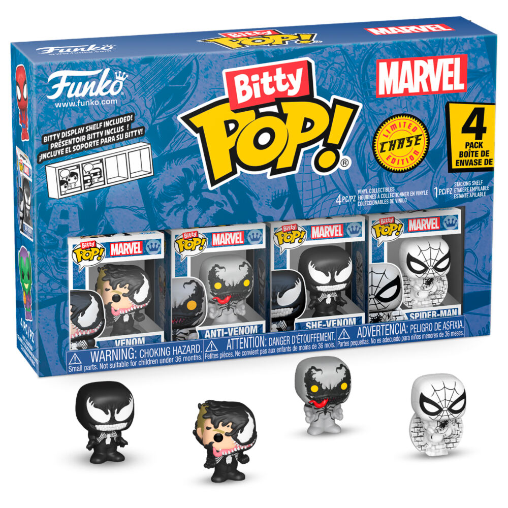 Bitty POP Marvel Spider-Man Venom 4-Pack