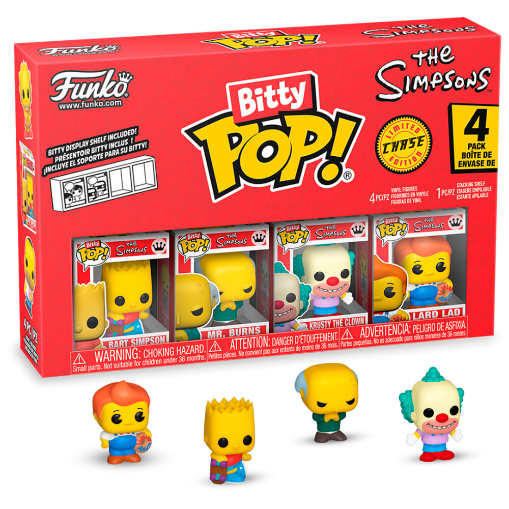 Bitty POP The Simpsons Bart - 4-Pack Figurset med Mystery Pop
