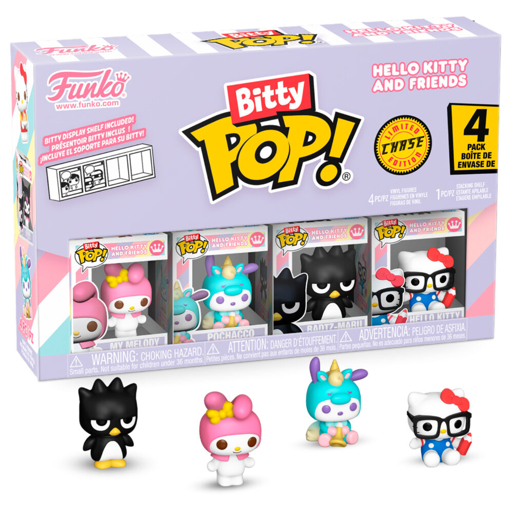 Bitty POP Hello Kitty och vänner - 4-pack Figurset