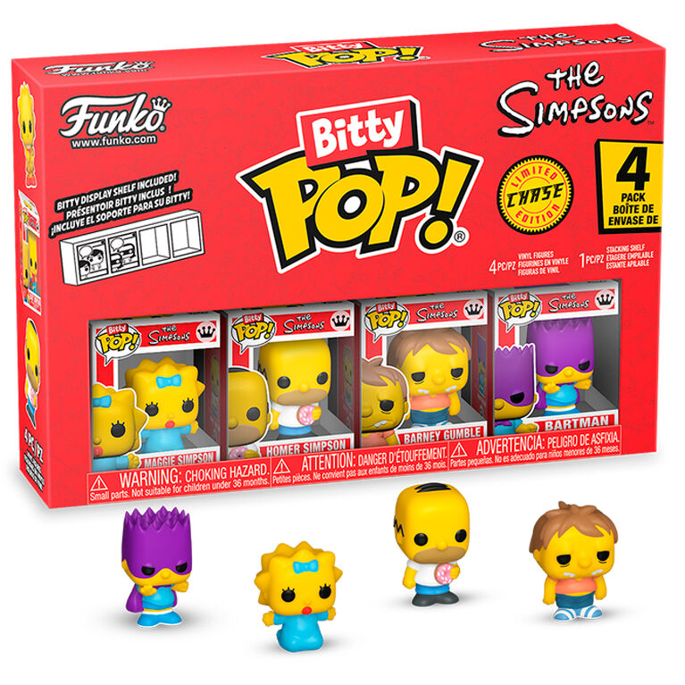 Blister 4 Figur Bitty POP The Simpsons Maggie