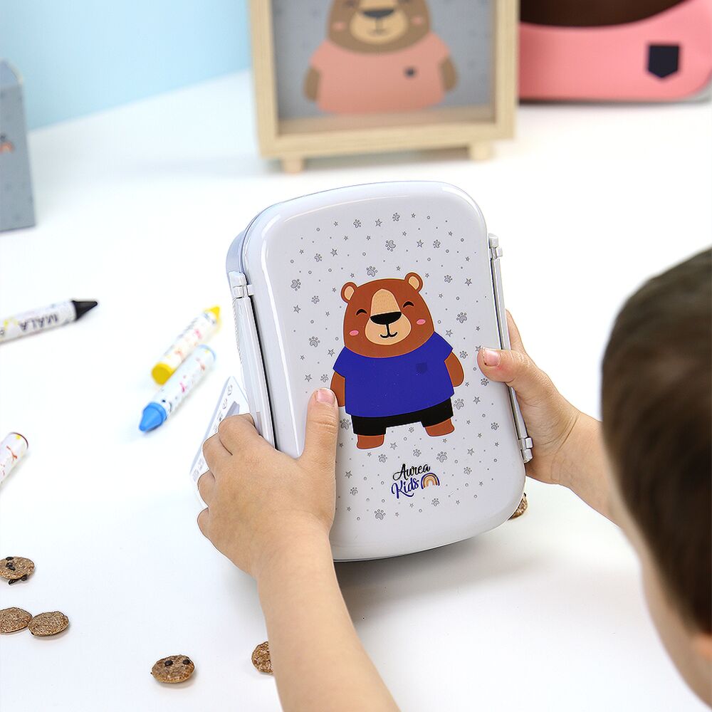 Björnhermetisk Matlåda med Kylplatta och Lunchväska