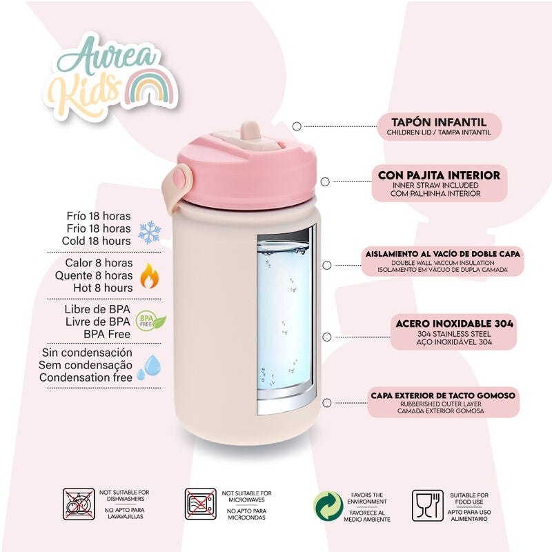 Rosa Katter Termosflaska 330ml