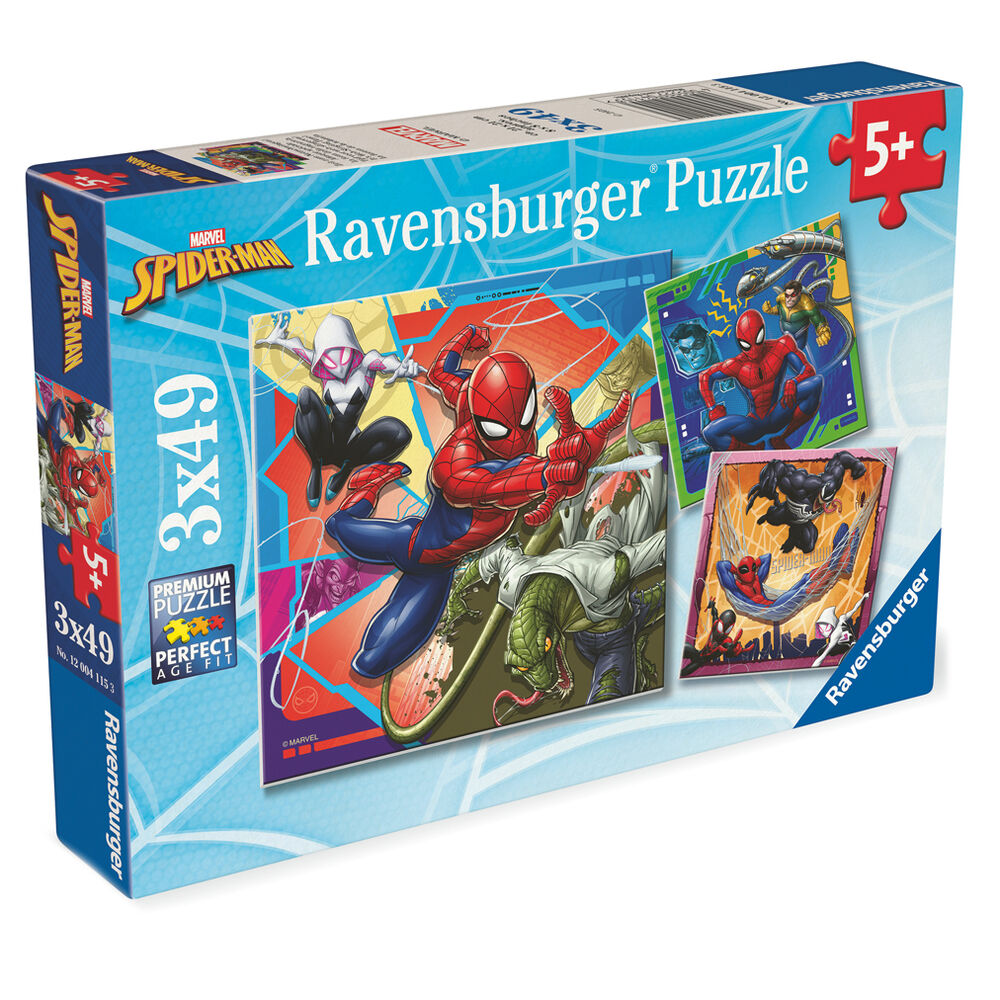 Marvel Spiderman Pussel 3x39 Pusselbitar