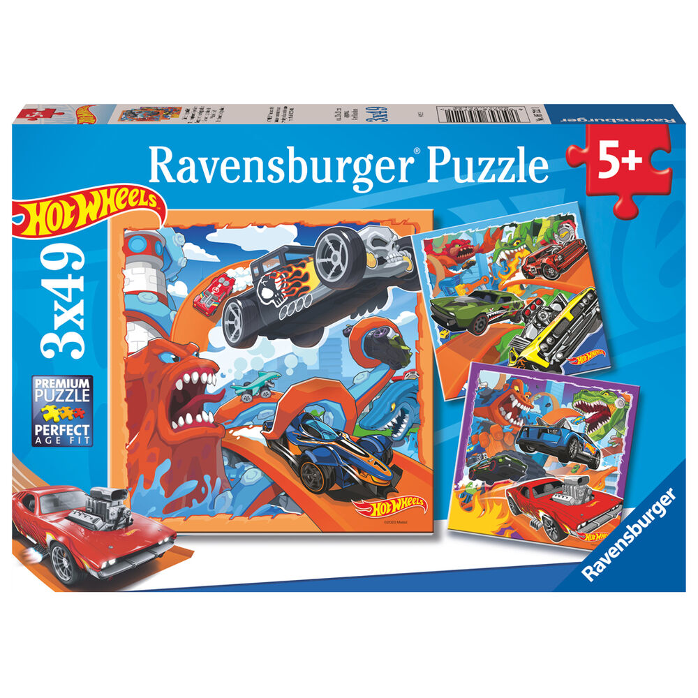 Hot Wheels pussel 3x39 bitar