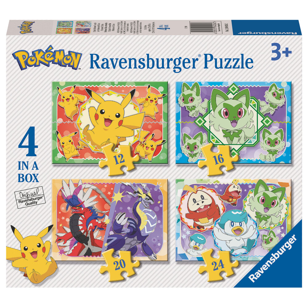 Pokemon Pussel 12-16-20-24 Bitar