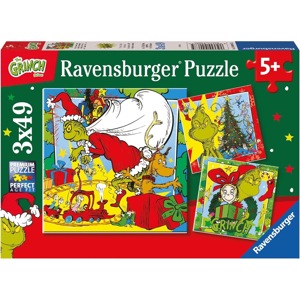 Disney The Grinch Puzzle 3x49 Bitar