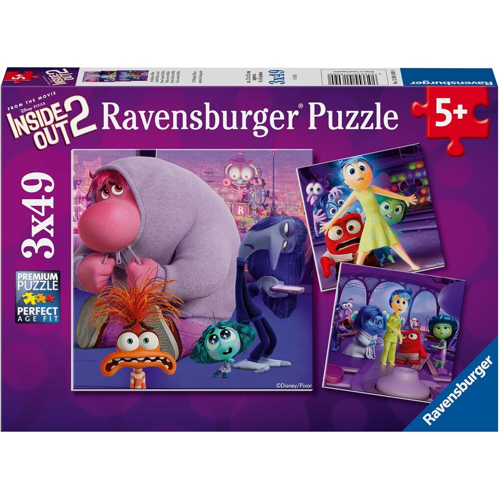 Disney Pixar Inside Out 2 Pussel 3x49 bitar