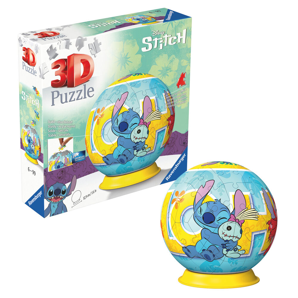 Disney Stitch 3D Pussel 72 Delar