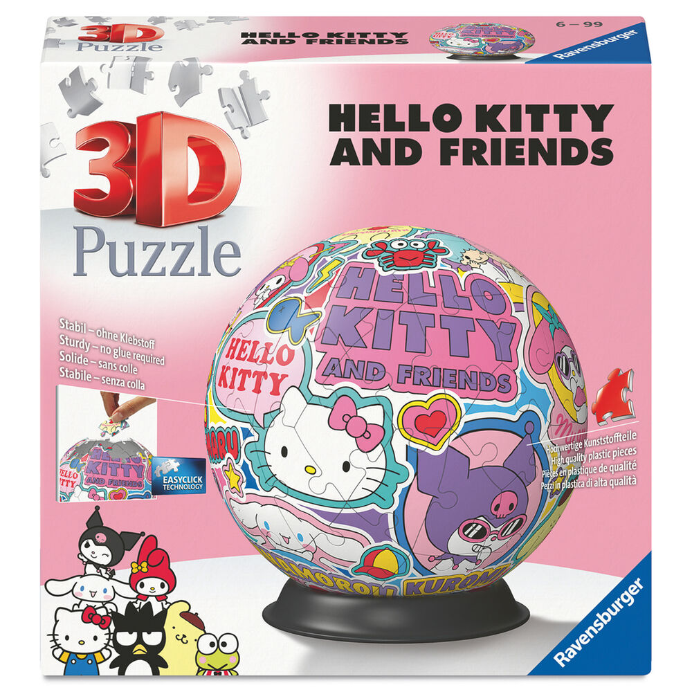 Hello Kitty 3D Pussel 72 Delar